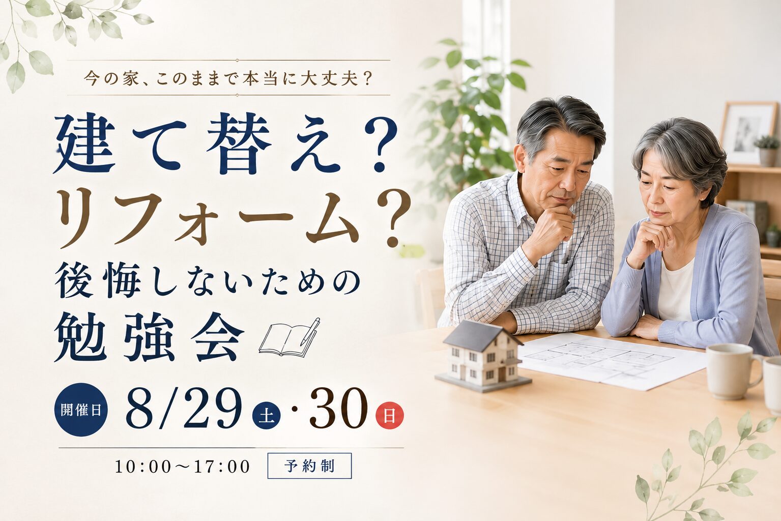  建て替え？リフォーム？後悔しないための勉強会